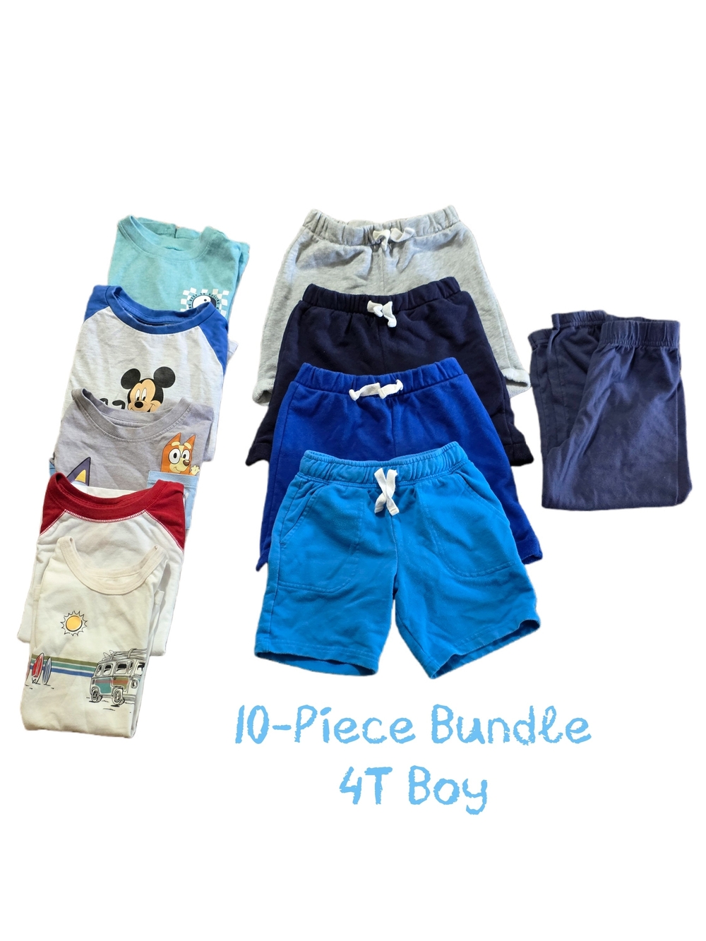 Toddler Boys 4T Summer Bundle - 10 Pieces